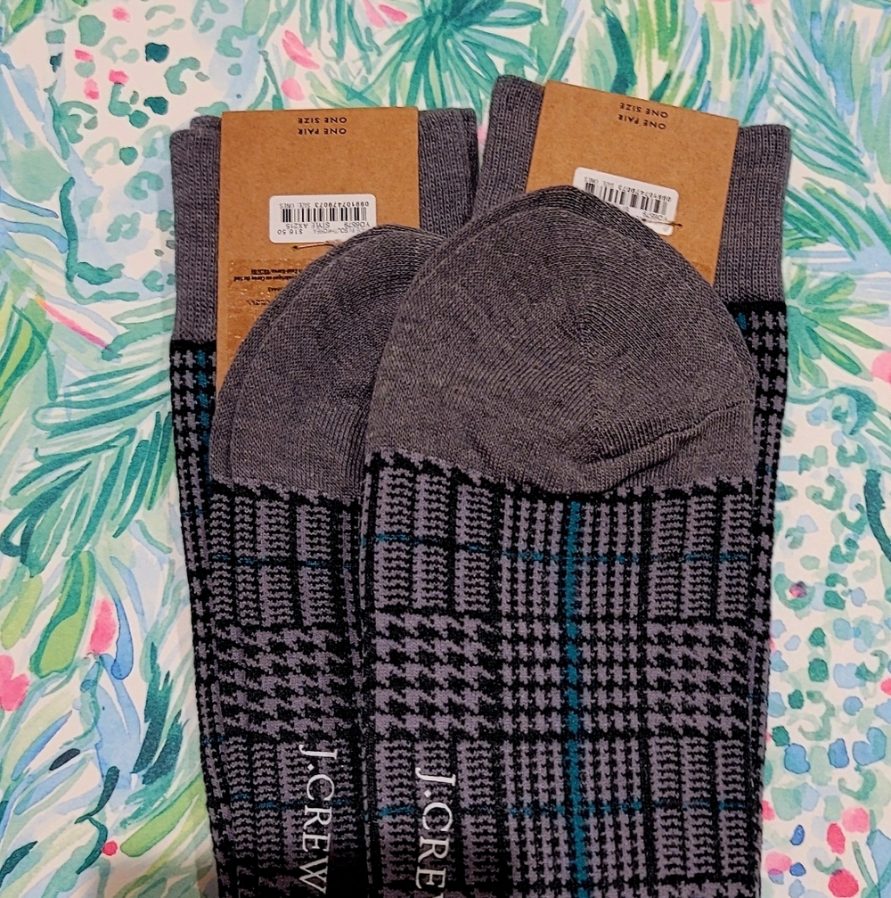 NWT 2 Pair J. Crew Men's Critter Socks, One Size (runs larger than expected) - Picture 8 of 10